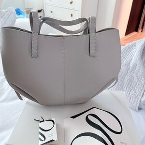 Polene Light Gray Tote Bag